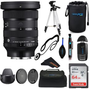 Sigma 24-70mm f/2.8 DG DN II Art Lens for Sony E with Sunshine Photo Store Basic Accessories Bundle...