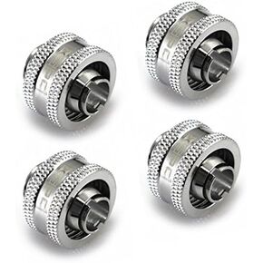 XSPC G1/4" إلى 3/8" ID، 5/8" OD ضغط مناسب V2 للأنابيب الناعمة، كروم أسود، 4 عبوات in Kuwait