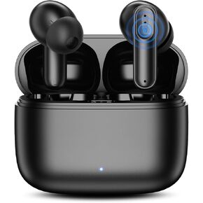 Wireless Earbuds, 42H Playtime in-Ear Headphones, HiFi Stereo Earphones with Microphone for TV/Phone/Laptop/Computer
