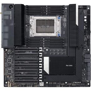 ASUS Pro WS WRX90E-SAGE SE EEB Workstation motherboard, AMD Ryzen™ Threadripper™ PRO 7000 WX-Series, ECC R-DIMM DDR5, 32 power-stage,7xPCIe 5.0x16, PCIe 5.0 M.2, 10Gb & 2.5Gb LAN, multi-GPU support