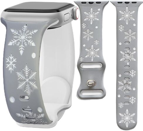 Halloween Fall Christmas Engraved Band Compatible Apple Watch Women 41mm 40mm 44mm 45mm 46mm 42mm 38mm 49mm,Dressy Maple Skull Pumpkin Snowman Soft Silicone Strap for iWatch Series SE 10 9 8 7 6 5 4 3 2 1 Ultra 2 1 in Saudi Arabia