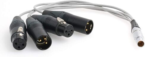 Eonvic Shogun Monitor Recorder Atomos Breakout Audio Cable Right Angle 10 Pin Male to 2x3 pin XLR Female for Saramonic SR-AX107 Audio Adapter in Saudi Arabia