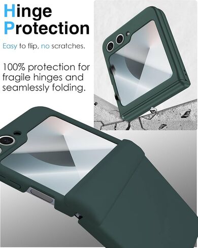 STORMTAL for Samsung Galaxy Z Flip 6 Case, Hinge Protection, Built-in Screen Protector, Wireless Charging, Slim Rugged Phone Protective Case for Galaxy Z Flip 6 Wine in Saudi Arabia