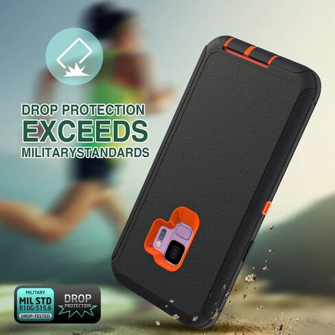 Case for Galaxy A54, Heavy-Duty Tough Rugged Shockproof Drop Protective Cover Cases for Samsung Galaxy A54, Black in Saudi Arabia