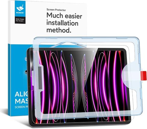 MOBDIK Tempered Glass Screen Protector Compatible with iPad Air 13 inch 2024 [Ultra Clear] [Anti-Scratch] [Case Friendly] [EZ Kit] - 1 Pack in Kuwait