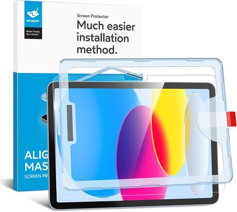 MOBDIK Tempered Glass Screen Protector Compatible with iPad Air 13 inch 2024 [Ultra Clear] [Anti-Scratch] [Case Friendly] [EZ Kit] - 1 Pack in Kuwait