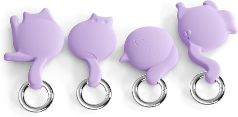 4 عبوات من حامل بطاقات الهواء المتوافقة مع AirTag، حافظة بطاقات هوائية واقية من السيليكون مضادة للماء ومضادة للصدمات مع سلسلة مفاتيح، مقاومة للخدش لتتبع الحيوانات الأليفة، والأطفال، والحقائب، والمفاتيح، والأمتعة، وردي in Kuwait