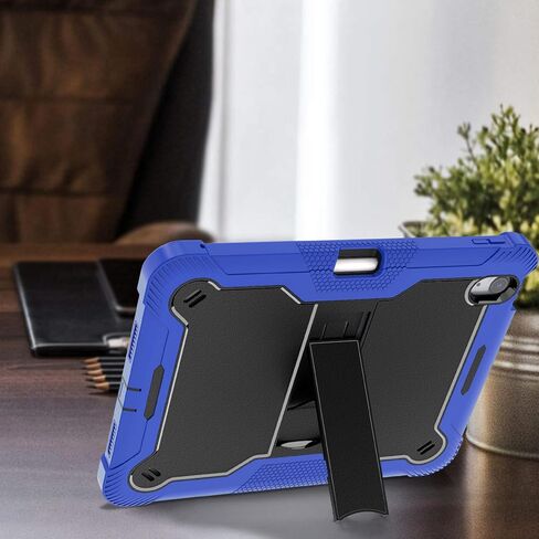 حافظة لجهاز iPad Air 11 بوصة M2 2024، حافظة iPad Air الجيل السادس، حافظة iPad Air 5th(2022)/4th(2020) مع حامل قلم رصاص ومسند، غطاء تابلت واقٍ متين مقاوم للصدمات، أخضر/رمادي in Kuwait