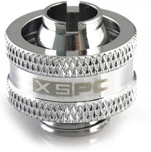 XSPC G1/4" إلى 3/8" ID، 5/8" OD ضغط مناسب V2 للأنابيب الناعمة، كروم أسود، 4 عبوات in Kuwait