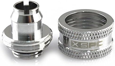 XSPC G1/4" إلى 3/8" ID، 5/8" OD ضغط مناسب V2 للأنابيب الناعمة، كروم أسود، 4 عبوات in Kuwait