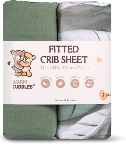 Organic Crib Sheet - 100% Cotton Baby Crib Sheets - Standard Crib Mattress Sheet (52 x 28 in) - Fitted Crib Sheets Girl Boy Neutral - Toddler Bed Sheets (3D Flower Pink) in Saudi Arabia