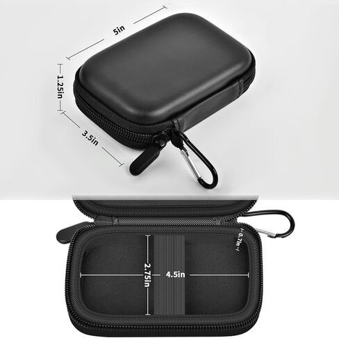 حافظة متوافقة مع Samsung T9/ T7/ T7 Shield Portable SSD 1TB 2TB 4TB محرك الأقراص الصلبة الخارجي، منظم حامل حمل السفر لمحركات الأقراص الصلبة وكابل USB (صندوق فقط) - أرجواني in Kuwait