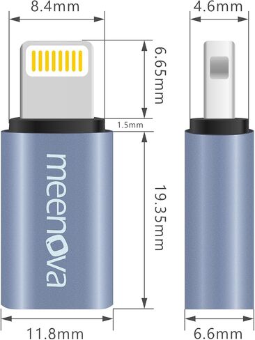 USB-C to USB A Reversible Adapter, Type C Female to USB-a Male Charger Cable Converter, for iPhone iPad Pro Air,Samsung,Power Bank（2 Pack &2 Lanyards） in Saudi Arabia