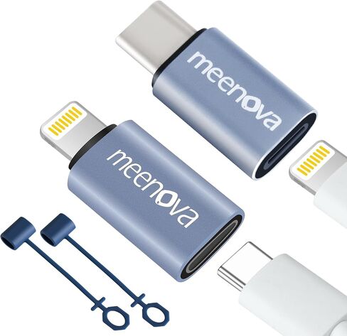 USB-C to USB A Reversible Adapter, Type C Female to USB-a Male Charger Cable Converter, for iPhone iPad Pro Air,Samsung,Power Bank（2 Pack &2 Lanyards） in Saudi Arabia