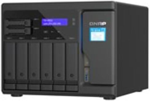 QNAP TS-h886-D1602-8G-US 8 Bay Enterprise NAS with Intel® Xeon® D Desktop QuTS Hero NAS with Four 2.5GbE Ports, Designed for Real-time SnapSync Data Backup and Virtual Machine Applications in Saudi Arabia