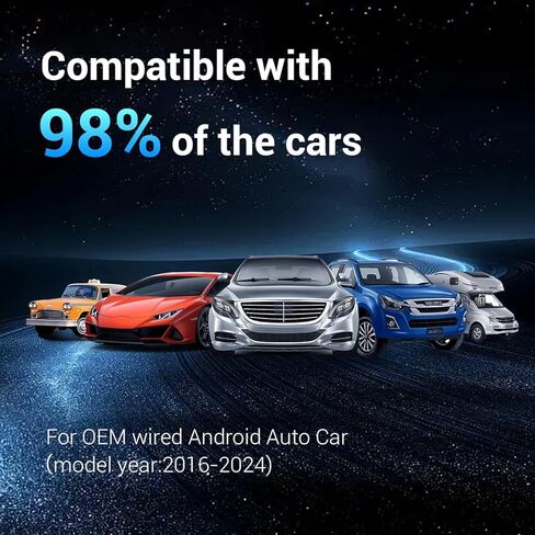 محول Carplay لاسلكي صغير، توصيل تلقائي 10 ثوانٍ للسيارات مع CarPlay السلكية OEM، تحويل سلكي إلى CarPlay لاسلكي، دونجل Carplay للسيارات من 2016+ وiOS 10+، تحديث عبر الإنترنت (رمادي) in Kuwait