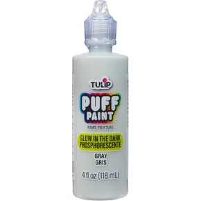 TULIP Dimensional Fabric Paint 29021  Dfpt 4Oz Glow Gray, 4 Fl Oz (Pack of 1), As Detailed