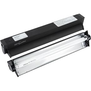 REPTI ZOO T5 HO UVB Lighting Combo Kit, Terrarium Hood Comes with Desert 10.0 UVB T5 Lamp (24W)