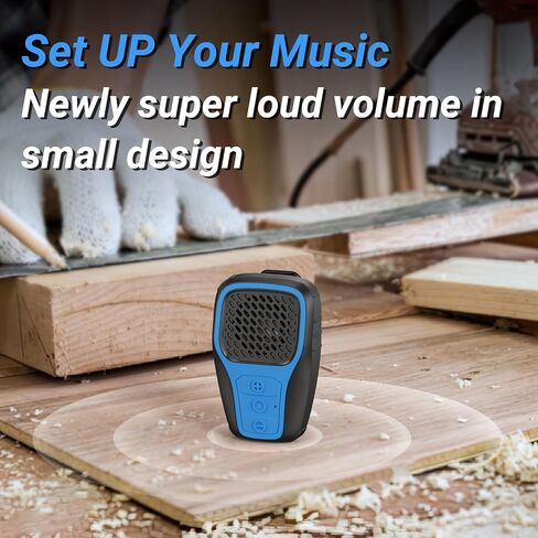 INGA Wearable Bluetooth Speaker, IP67 Waterproof Clip-on Mini Portable Speakers, Wireless Clip Speaker with Built-in Mic, Hands-Free Music and Calls for Work/Riding/Golf/Outdoor(Yellow) in Saudi Arabia