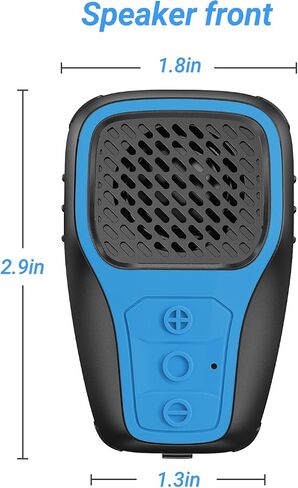 INGA Wearable Bluetooth Speaker, IP67 Waterproof Clip-on Mini Portable Speakers, Wireless Clip Speaker with Built-in Mic, Hands-Free Music and Calls for Work/Riding/Golf/Outdoor(Yellow) in Saudi Arabia
