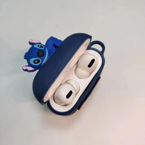 حافظة كرتونية لطيفة من السيليكون لجهاز Apple Airpod 3، مجموعة ملحقات 7 في 1، غطاء واقٍ، حافظة من السيليكون/سلسلة مفاتيح/حلقة تسلق/ملصق غبار معدني/فرشاة تنظيف/حبل مضاد للضياع، أفضل هدية in Kuwait