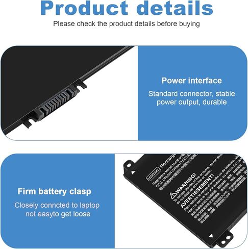 Futurebatt 1F22N 15.2V 60Wh New Laptop Battery Replacement for Dell Alienware M15 M17 R1 G7 7590 7790 G5 5590-D2783W D2743B D2865B D2863W D2842W D2843W Series 0HYWXJ HYWXJ 0JJPFK JJPFK in Kuwait