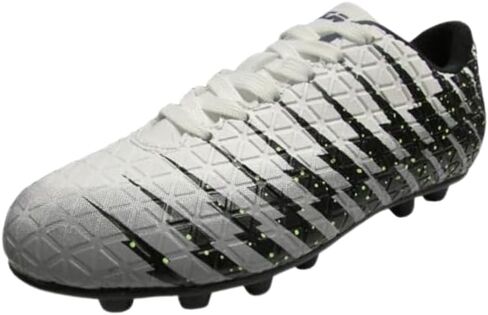Vizari Bolt FG Red/Black/Silver Soccer Shoe, 3.5 US Unisex Big Kid in Kuwait