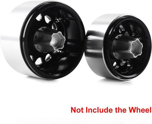 INJORA RC Car 12mm Wheel Hex Hub Metal Accessories Set 4pcs for 1/10 RC Crawler 1.9inch or 2.2inch Wheel Rim Axial SCX10 TRX4 D90 (Silver 6mm) in Saudi Arabia