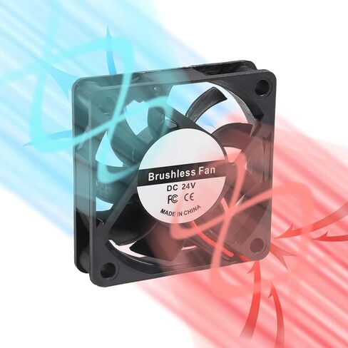 4PCS 6010 DC 12V Fan 60x60x10mm Brushless Cooling Fan Quiet 60mm Fan 2Pin Computer Case Cooling Fan 3D Printer Fan in Saudi Arabia