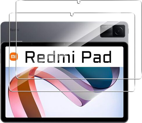 واقي شاشة Redmi Pad pro/Xiaomi Poco Pad مقاس 12.1 بوصة، صلابة 9H، مضاد للخدش، غطاء زجاجي مقسى، صديق للحافظة، مضاد للخدش، (عبوتان) in Kuwait