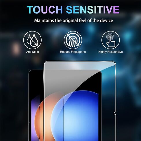 واقي شاشة Redmi Pad pro/Xiaomi Poco Pad مقاس 12.1 بوصة، صلابة 9H، مضاد للخدش، غطاء زجاجي مقسى، صديق للحافظة، مضاد للخدش، (عبوتان) in Kuwait