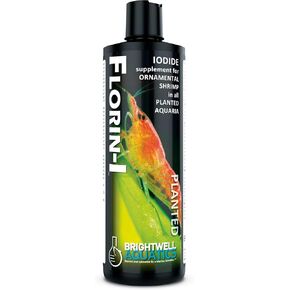 Brightwell Aquatics Florin I – Liquid Iodide Supplement for Ornamental Shrimp and Planted Freshwater Aquariums, 2-L, FNI2L