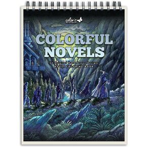 ColorIt Underwater Wonders Adult Coloring Book, 50 Under the Sea Coloring Pages, USA Printed with Spiral Binding, Hardback Covers, and Ink Blotter | for Arts and Crafts, Ocean Coloring Book for Adults