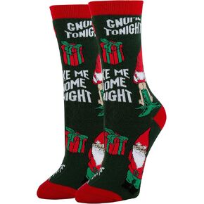 ooohyeah Women's Holiday Novelty Crew Socks, Crazy Funny Dress Christmas Socks Stocking Stuffer Gift