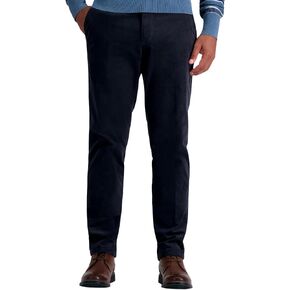 Haggar Men's Corduroy Expandable Waist Classic Fit Flat Front Pant, Camel-Straight, 38x32 in Saudi Arabia