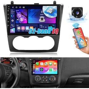 8 Core 6+128GB for Nissan Altima 2008-2012 Android 13 Upgrade Radio with Wireless Apple Carplay Android Auto, 9" Touch Screen Stereo Kit with GPS WiFi 32EQ DSP 59UI BT5.0 Backup Camera MIC