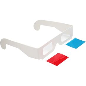 Othmro 3D Style Glasses 3D Viewing Glasses Durable 3D Movie Game Glasses Red-Blue 3D Glasses Plastic Frame Black Resin Lens for 3D TV Cinema Films DVD Viewing Home Movies