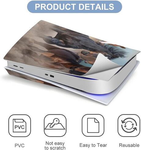 Shark Blue Big Mouth 5 Skin Console and Controller Accessories Cover Skins Anime Vinyl Cover Sticker Full Set for 5 Disc Edition in Saudi Arabia