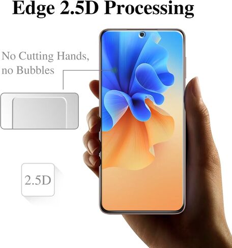 واقي شاشة Pokolan [3-Pack] لهاتف Samsung Galaxy S21 5G من الزجاج المقسى (6.2 بوصة)، يدعم قارئ بصمات الأصابع، خالٍ من الفقاعات، مضاد للخدش، صلابة 9H in Kuwait