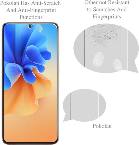 واقي شاشة Pokolan [3-Pack] لهاتف Samsung Galaxy S21 5G من الزجاج المقسى (6.2 بوصة)، يدعم قارئ بصمات الأصابع، خالٍ من الفقاعات، مضاد للخدش، صلابة 9H in Kuwait