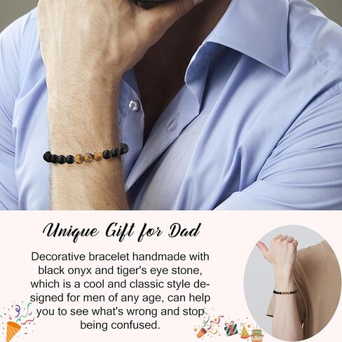 NANOOER Cross رجالي أساور هدايا للرجال الأب الجد الزوج الأب الصديق الابن رجل الأب يوم الذكرى السنوية عيد الشكر هدايا عيد الميلاد للرجال أفضل الهدايا للرجال له in Kuwait