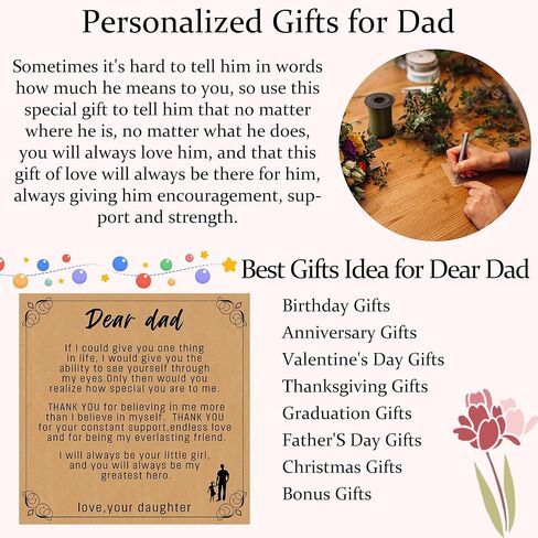 NANOOER Cross رجالي أساور هدايا للرجال الأب الجد الزوج الأب الصديق الابن رجل الأب يوم الذكرى السنوية عيد الشكر هدايا عيد الميلاد للرجال أفضل الهدايا للرجال له in Kuwait