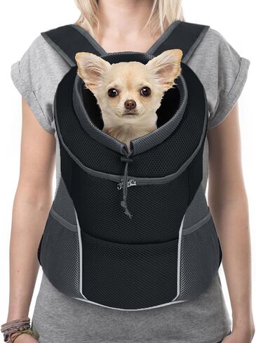 YUDODO Dog Front Carrier Backpack, Adjustable Breathable Dog Backpack in Kuwait