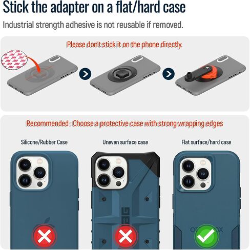 sincetop Bike Phone Mount,Mountain Bicycle Stem Phone Holder-Aluminum Handlebar Mini Phone Clip,Gravel/MTB/Road EBike Cycling Cell Phone Clamp,Quick Release Attach/Detach-Black【Series C-1st Gen】 in Kuwait