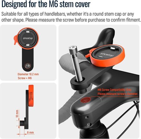 sincetop Bike Phone Mount,Mountain Bicycle Stem Phone Holder-Aluminum Handlebar Mini Phone Clip,Gravel/MTB/Road EBike Cycling Cell Phone Clamp,Quick Release Attach/Detach-Black【Series C-1st Gen】 in Kuwait