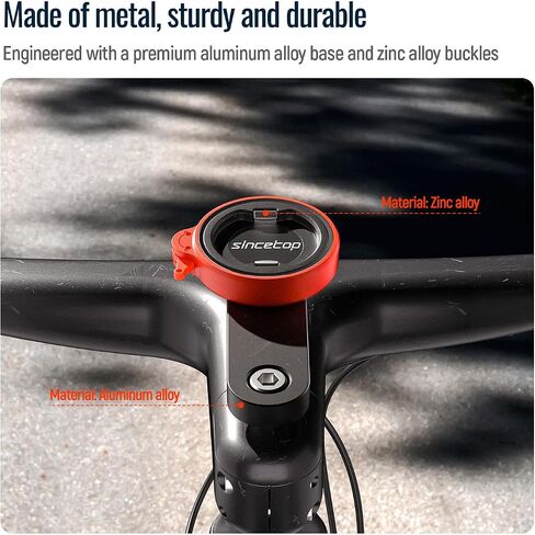 sincetop Bike Phone Mount,Mountain Bicycle Stem Phone Holder-Aluminum Handlebar Mini Phone Clip,Gravel/MTB/Road EBike Cycling Cell Phone Clamp,Quick Release Attach/Detach-Black【Series C-1st Gen】 in Kuwait
