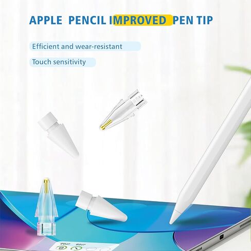 6 عبوات من النصائح البديلة لقلم Apple الجيل الأول/الثاني، نصائح الجيل الثاني المتينة والمتينة من Apple، قطع غيار لأقلام Apple لا تتآكل وتحكم دقيق في النقاط الدقيقة لقلم Apple باللون الوردي in Kuwait