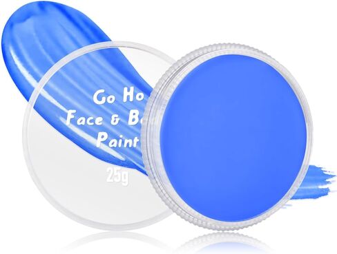 Go Ho Amazon Green Face Paint Washable for Halloween Makeup,Creamy to Gel Water Based Green Body Paint Full Coverage for Adults Children Cosplay SFX Costumes Festivals Makeup,25g in Kuwait