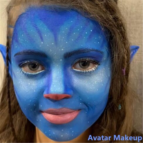 Go Ho Amazon Green Face Paint Washable for Halloween Makeup,Creamy to Gel Water Based Green Body Paint Full Coverage for Adults Children Cosplay SFX Costumes Festivals Makeup,25g in Kuwait