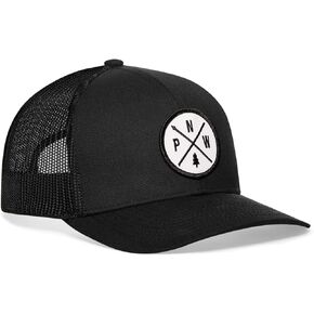 HAKA PNW Hat – Pacific Northwest Trucker Mesh Snapback Baseball Cap (Black) in Kuwait